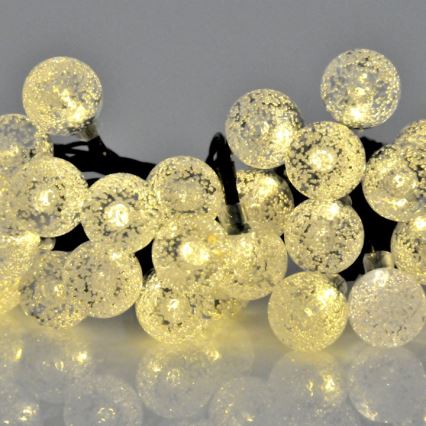 Светодиодная гирлянда на солнечной батарее 30xLED/8 функций 300 mAh 4,9 м IP44 теплый белый