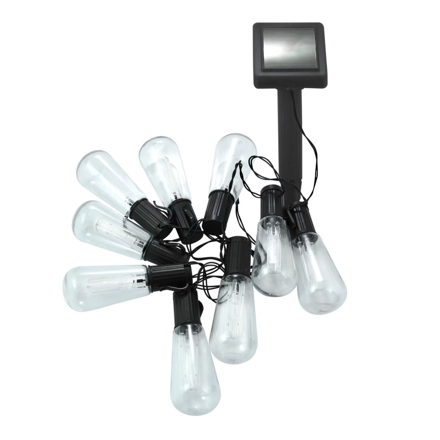 Светодиодная гирлянда на солнечной батарее EDISON 10xLED/1,2V 300 mAh 3,8 м IP44