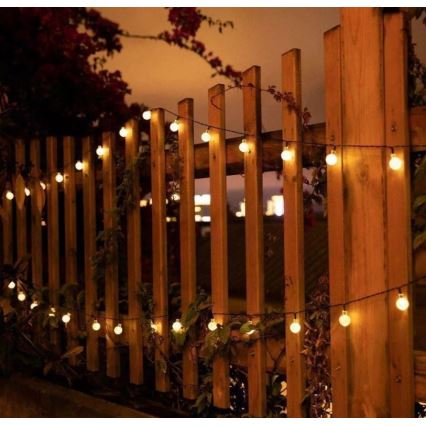 Светодиодная гирлянда на солнечной батарее 6,9 м 50xLED/1,2V