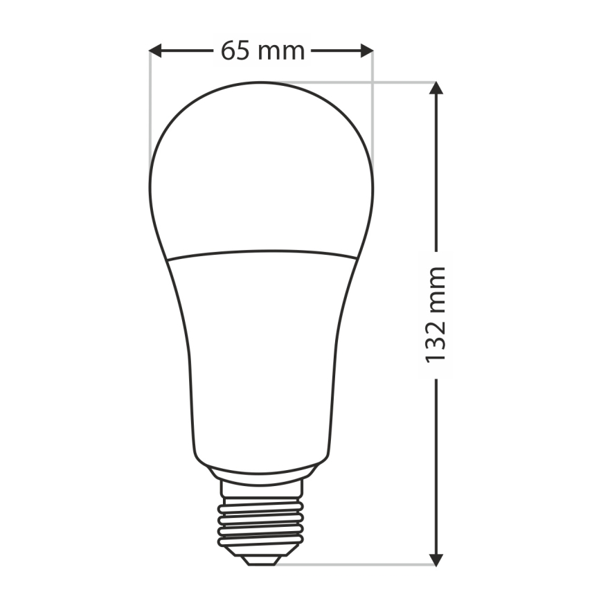 Светодиодная лампа A65 E27/18W/230V 4200K