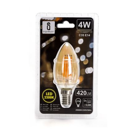 Светодиодная лампа C35 E14/4W/230V 2200K - Aigostar
