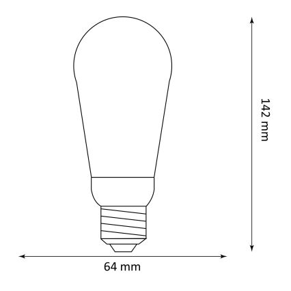 Светодиодная лампа DECO VINTAGE ST64 E27/3,5W/230V 1800K