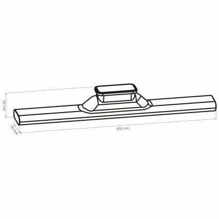 Светодиодная сенсорная лампа для подсветки кухонной столешницы LED/2,5W/5V USB 2700/4000/6500K 1200 mAh 35 см белый