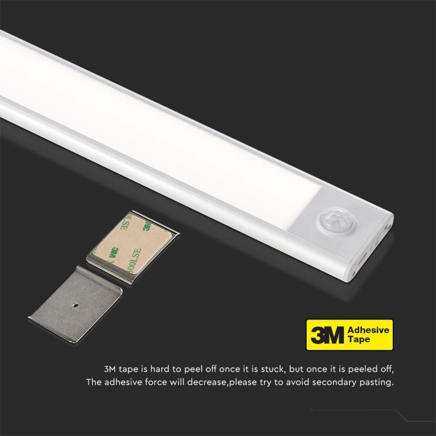 Светодиодная лампа для подсветки кухонной столешницы с датчиком LED/1,5W/5V 1500 mAh 3000K