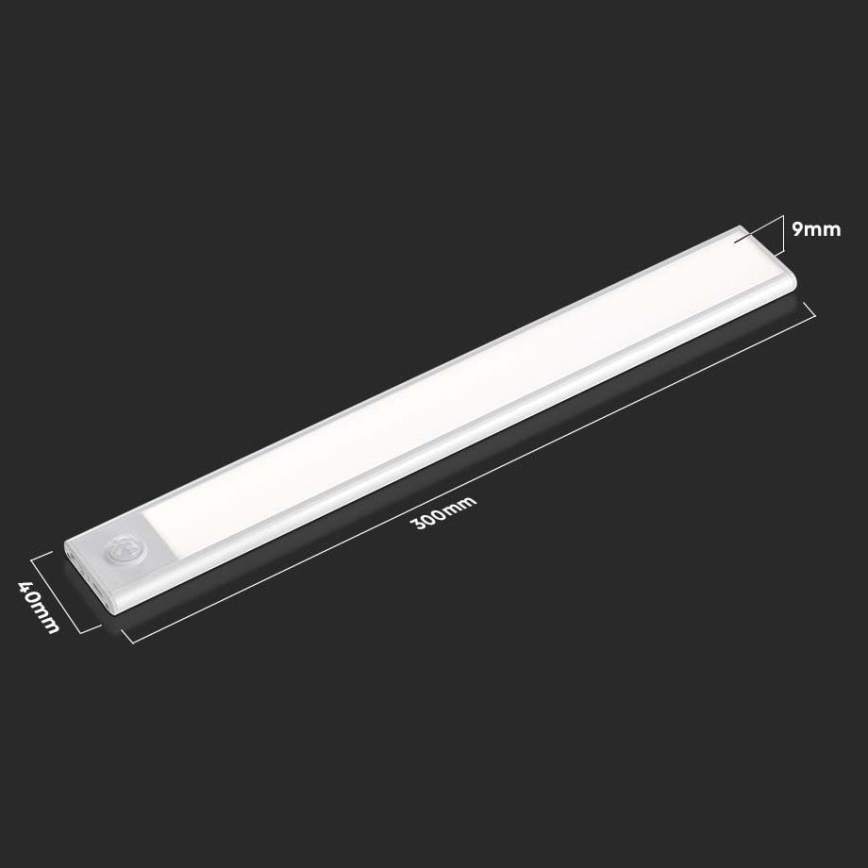 Светодиодная лампа для подсветки кухонной столешницы с датчиком LED/1,5W/5V 1500 mAh 3000K