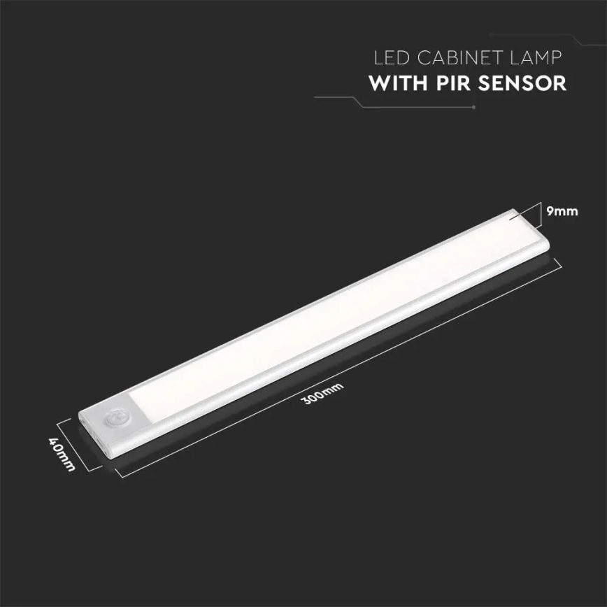 Светодиодная лампа для подсветки кухонной столешницы с датчиком LED/1,5W/5V 3000K 1500 mAh