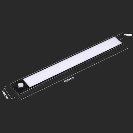 Светодиодная лампа для подсветки кухонной столешницы с датчиком LED/2,5W/5V 4000K 3000 mAh