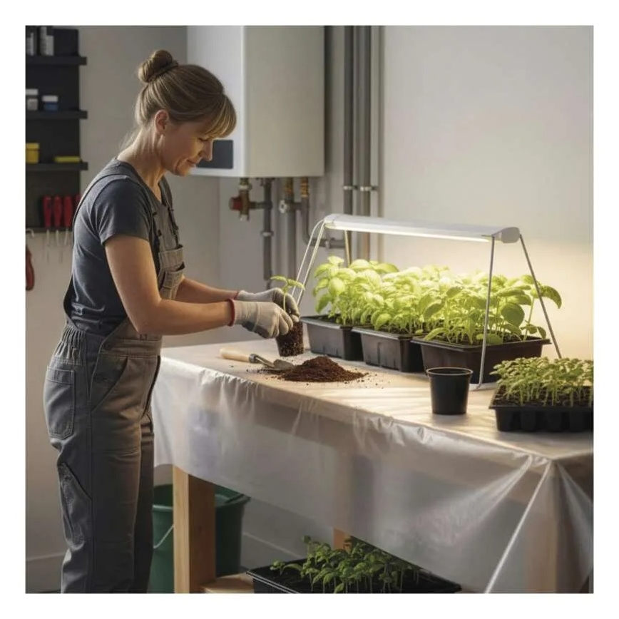 Светодиодная лампа для выращивания растений в помещении GROW LED/15W/230V