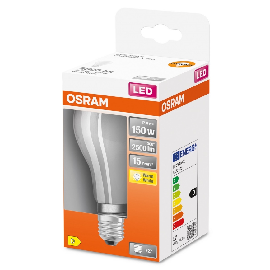 Светодиодная лампа E27/17W/230V 2700K - Osram