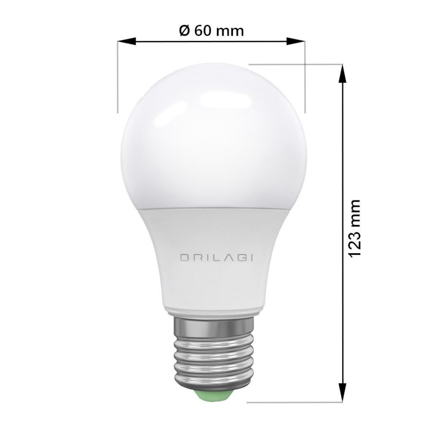 Светодиодная лампа ECOLINE A60 E27/15W/230V 6500K - Brilagi