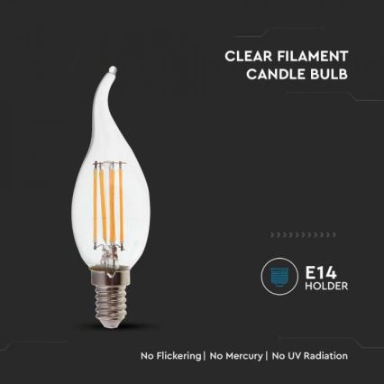 Светодиодная лампа FILAMENT E14/4Вт/230В 4000К
