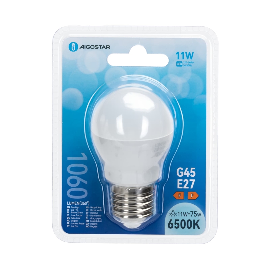 Светодиодная лампа G45 E27/11W/230V 6500K - Aigostar