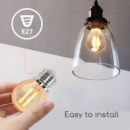 Светодиодная лампа G45 E27/4W/230V 2200K - Aigostar