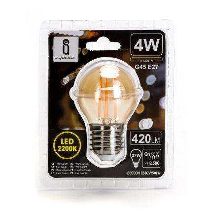 Светодиодная лампа G45 E27/4W/230V 2200K - Aigostar