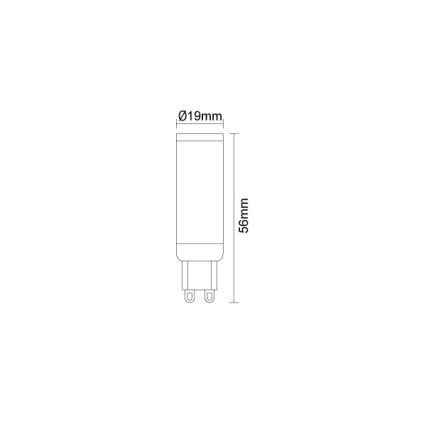 Светодиодная лампа G9/4,6W/230V 4000K