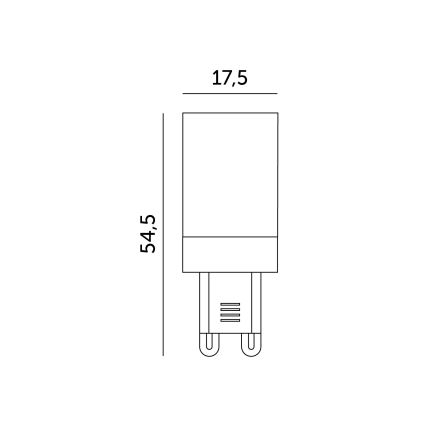 Светодиодная лампа G9/4W/230V 3000K