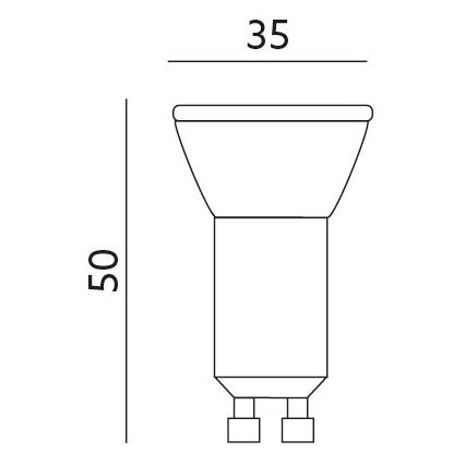 Светодиодная лампа GU10-MR11/4W/230V 4000K