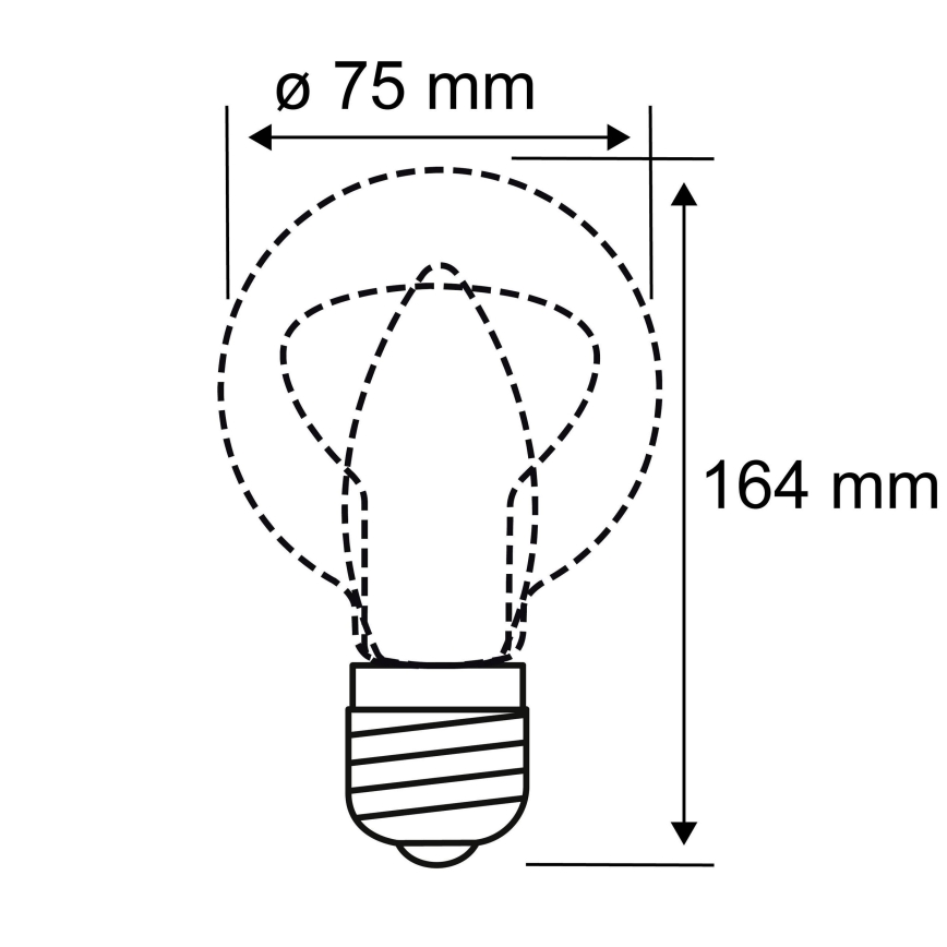 Светодиодная лампа INNER B75 E27/3,5W/230V 1800K - Paulmann 28884