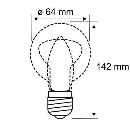 Светодиодная лампа INNER ST64 E27/3,5W/230V 1800K - Paulmann 28880