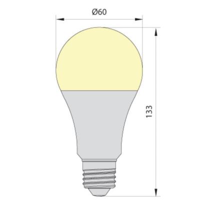 Светодиодная лампа LEDSTAR ECO A65 E27/20W/230V 4000K