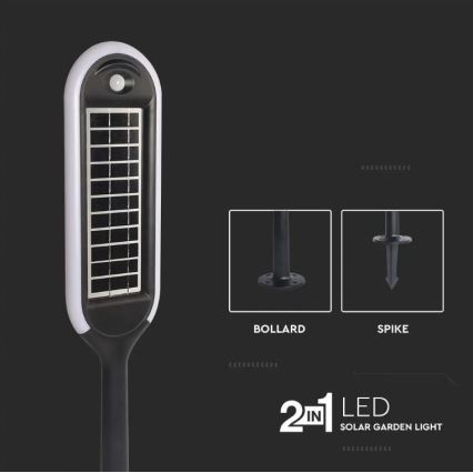 Светодиодная лампа на солнечной батарее с датчиком BOLLARD LED/5W/5,5V 70 см 3000K IP65