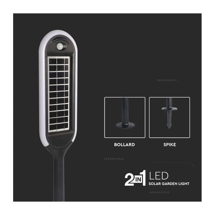 Светодиодная лампа на солнечной батарее с датчиком BOLLARD LED/5W/5,5V 70 см 3000K IP65