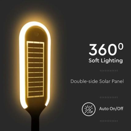 Светодиодная лампа на солнечной батарее с датчиком BOLLARD LED/5W/5,5V 70 см 3000K IP65