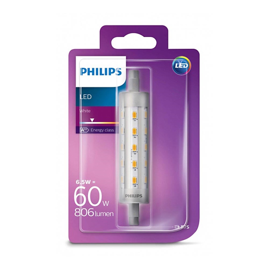 Светодиодная лампа Philips LINEAR R7s/6,5W/230V 3000K 118 мм