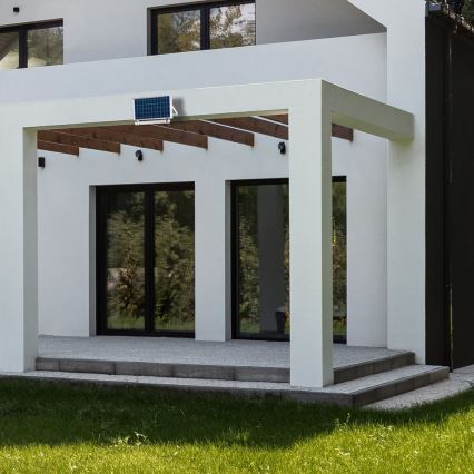 Светодиодная уличная лампа с регулированием яркости, датчиком освещенности и солнечной панелью JIMMY 40W/5000 mAh 3,7V 6000K IP65 + дистанционное управление