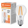 Светодиодная лампа с датчиком сумерек CLASSIC FILAMENT A60 E27/7,3W/230V 2700K - Osram