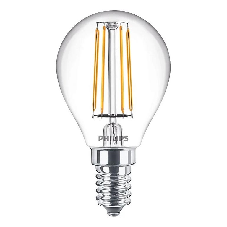 Светодиодная лампа с филаментом Philips E14/4,3 Вт/230 В 4000 К