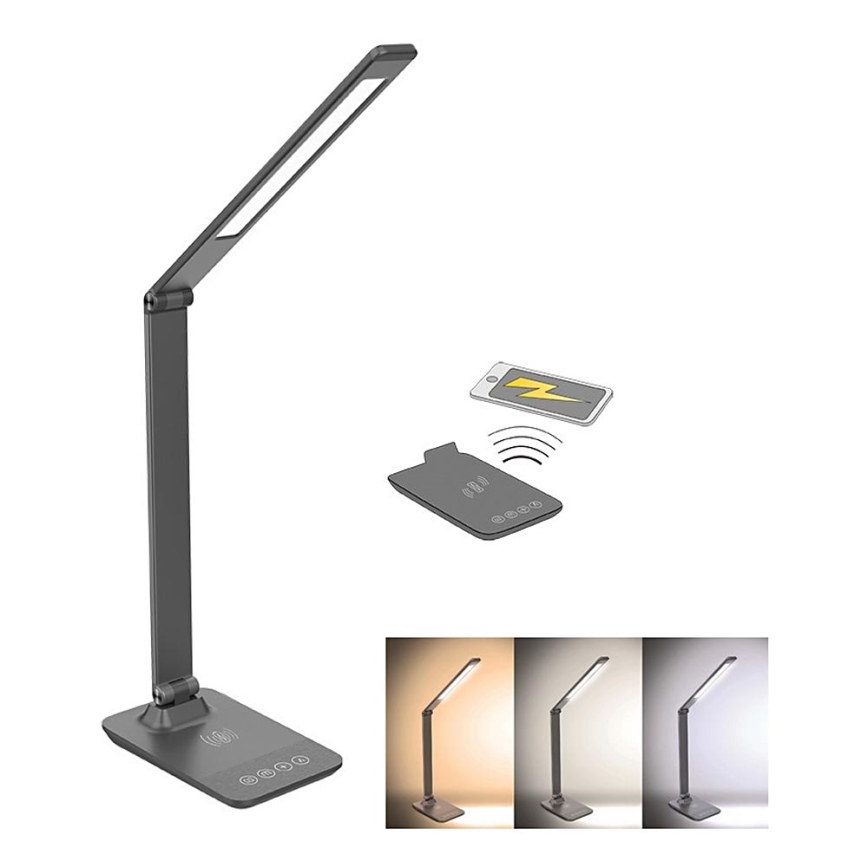 Светодиодная лампа с регулированием яркости с беспроводной зарядкой LED/10W/100-240V