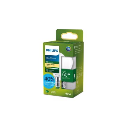 Светодиодная лампа ULTRAEFFICIENT Philips P45 E14/3,8 Вт/230 В 2700 К