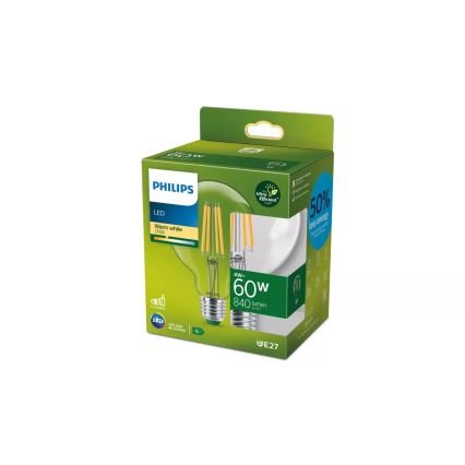 Светодиодная лампа ULTRAEFFICIENT VINTAGE Philips G95 E27/4W/230V 2700K