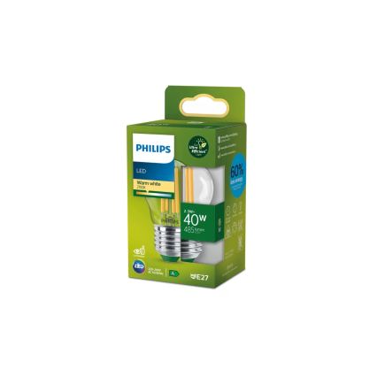 Светодиодная лампа ULTRAEFFICIENT VINTAGE Philips P45 E27/2,3 Вт/230 В 2700 К