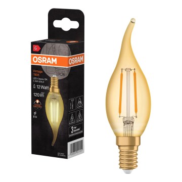 Светодиодная лампа в винтажном стиле с филаментом E14/1,5 Вт/230 В 2400 К - Osram