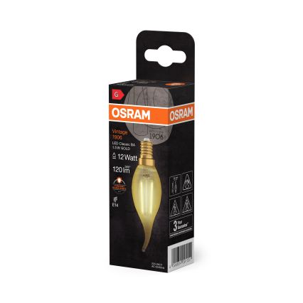 Светодиодная лампа в винтажном стиле с филаментом E14/1,5 Вт/230 В 2400 К - Osram