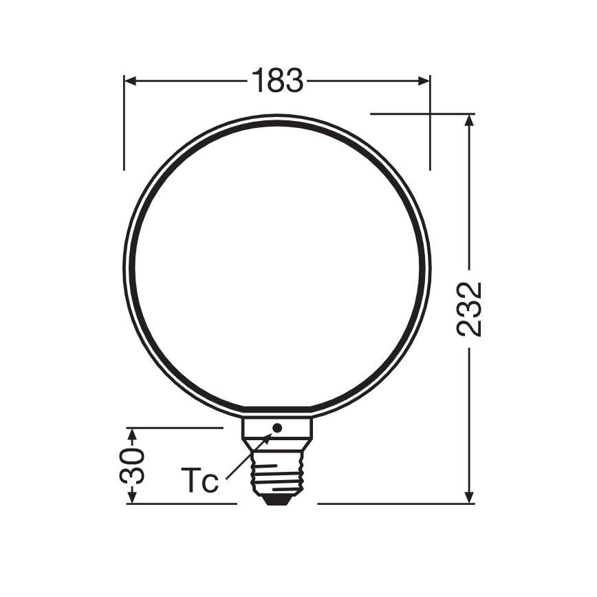 Диммируемая светодиодная лампа VINTAGE FILAMENT E27/4W/230V 1800K - Osram