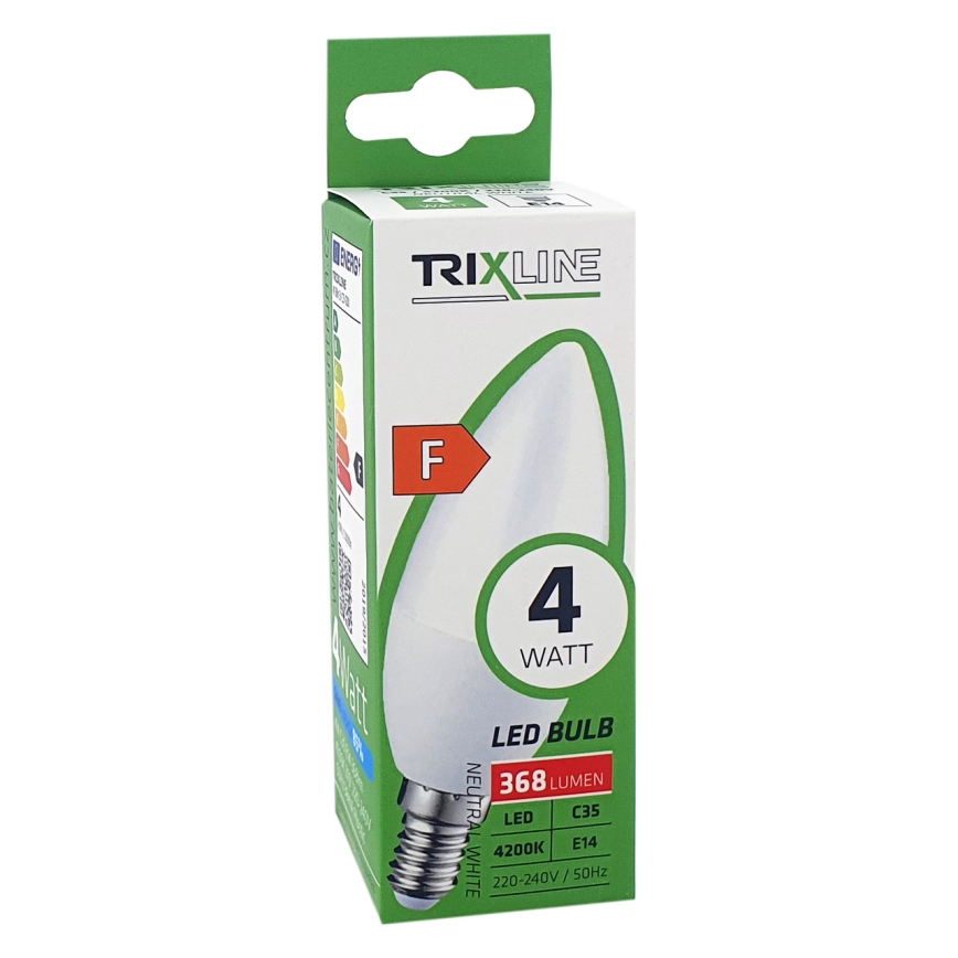 Светодиодная лампочка C35 E14/4W/230V 4200K