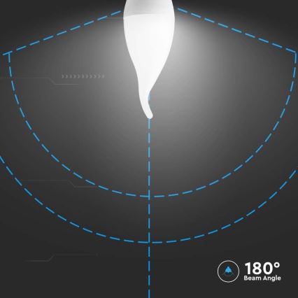 Светодиодная лампочка E14/3,7W/230V 3000K