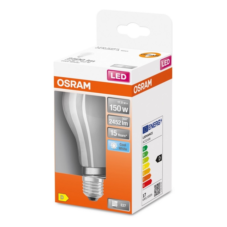 Светодиодная лампочка E27/17W/230V 4000K - Osram