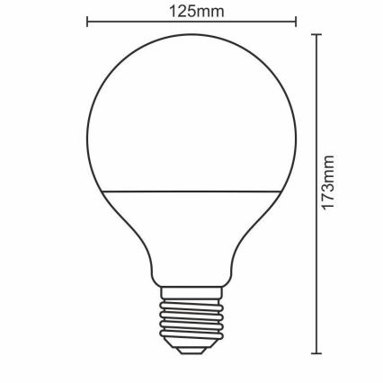 Светодиодная лампочка E27/20W/165-265V 3000K