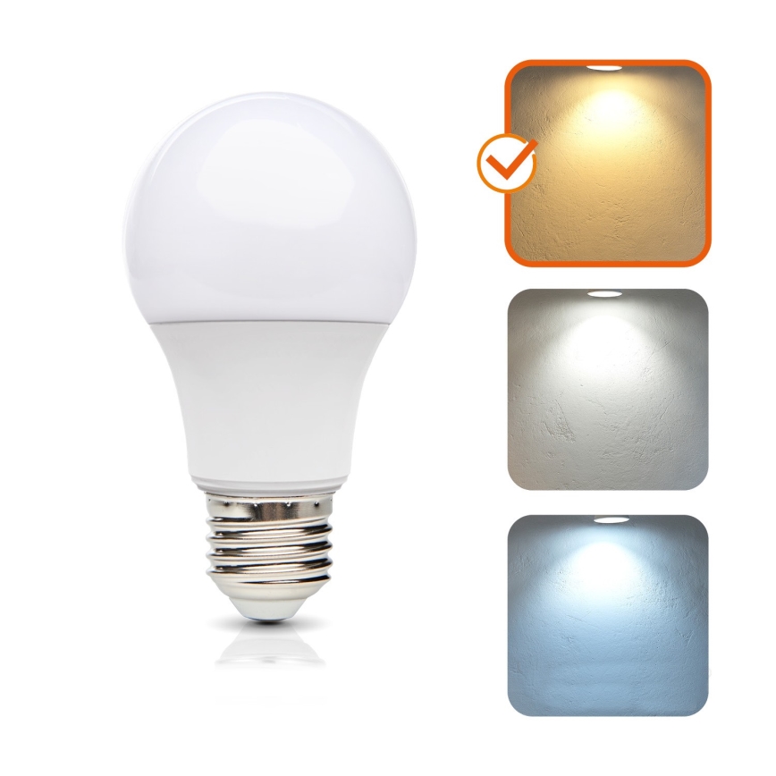 Светодиодная лампочка E27/8,5W/230V 3000K