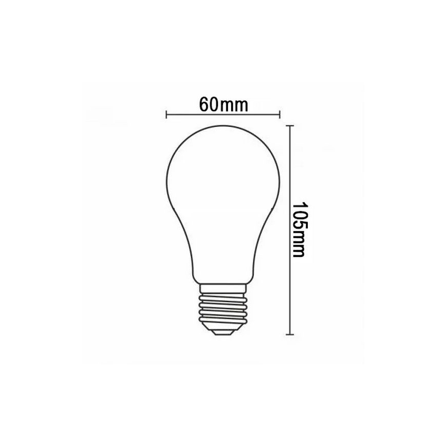 Светодиодная лампочка FILAMENT A60 E27/12W/230V 330° 4000K