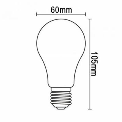 Светодиодная лампочка WHITE FILAMENT A60 E27/13W/230V 4000K