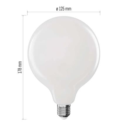 Светодиодная лампочка FILAMENT G125 E27/18W/230V 4000K