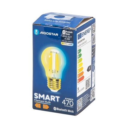 Светодиодная лампочка с регулированием яркости FILAMENT MESH Smart G45 E27/4,5W/230V 2700-6500K - Aigostar