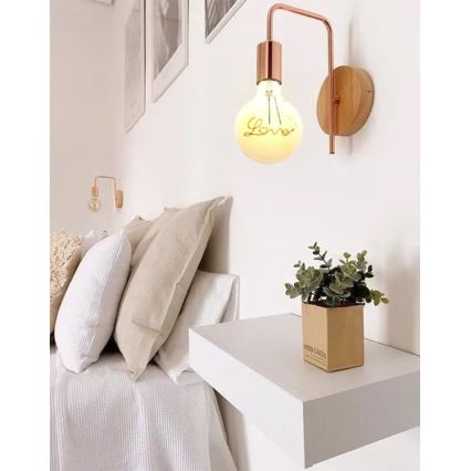 Светодиодная лампочка FILAMENT VINTAGE LOVE G125 E27/2W/230V 2000K