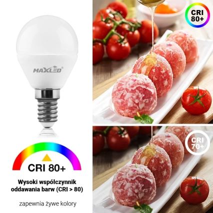 Светодиодная лампочка G45 E14/7W/230V 4000K