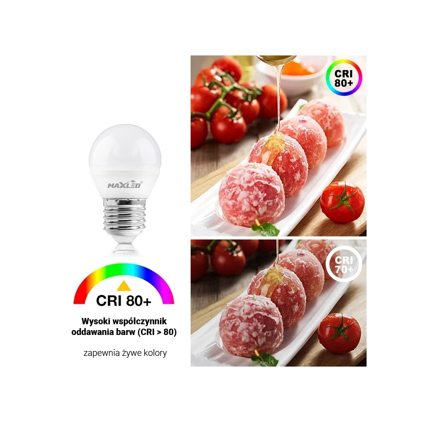 Светодиодная лампочка G45 E27/8W/230V 4000K